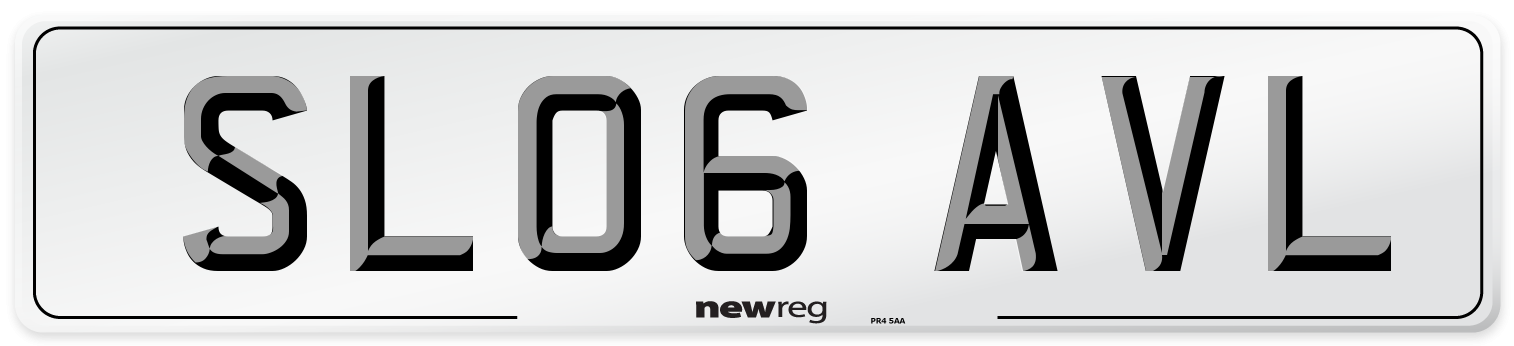 SL06 AVL Number Plate from New Reg